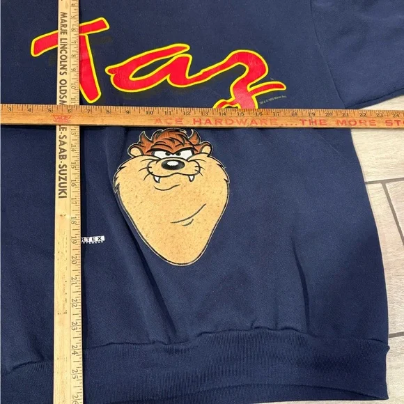 ITEM#66 Warner Bros. Taz Navy Sweater 1993